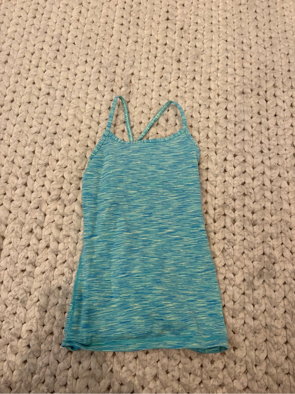 Ivivva Blue-Aqua Space-Dye Racerback Tank